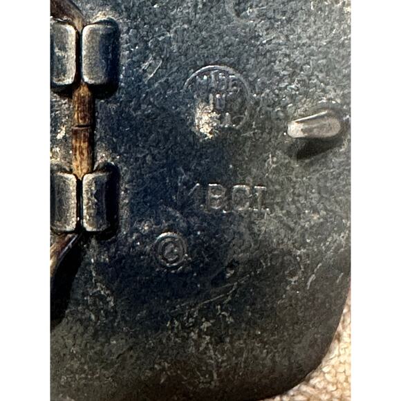 MBCI Bird Dog brass Belt buckle Vintage Hunting hunter pointer made in USA chic - Picture 3 of 5